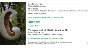INVITATION VERNISSAGE EXPOSITION « LAND ART » DE SPENCER – 18/07