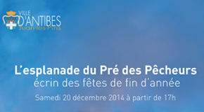 INVITATION PRESSE ANTIBES : MANIFESTATION INAUGURALE DE L’’ESPLANADE DU PRE DES PECHEURS RENOVEE – 20/12