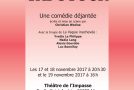 Mademoiselle Tapotock au théâtre de l’Impasse les 17, 18 et 19 novembre 2017