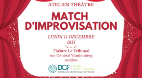 IP DCF 06 : Soirée DCF de Noël -> atelier théâtre – 11/12/17 à 18h – Antibes