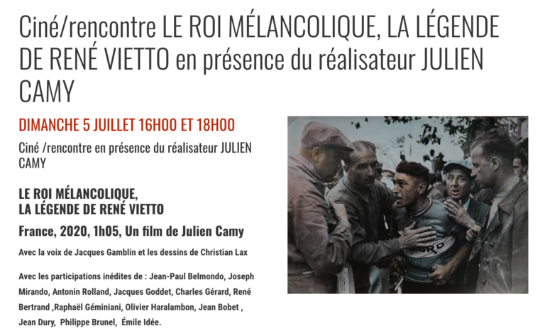 Le Roi Mélancolique La Légende De René Vietto Club de la Presse Méditerranée 06 – Projection « Le Roi mélancolique