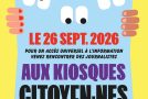 Le club de la presse 06 participe ce samedi matin à l’opération « Aux Kiosques, Citoyen·nes », au kiosque du 30 Promenade des anglais à Nice